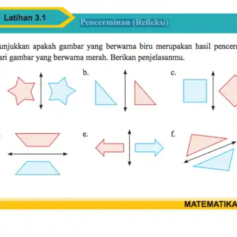Kunci Jawaban Matematika Kelas 9 Halaman 149, 150, 151, Pencerminan