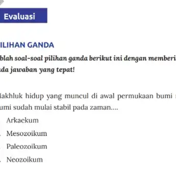 Kunci Jawaban IPS Kelas 7 Halaman 121, Evaluasi Pilihan Ganda