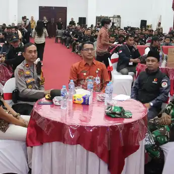 Pj. Bupati Landak Hadiri Apel Siaga Kesiapan Pengawasan Pemungutan Suara Pilkada 2024