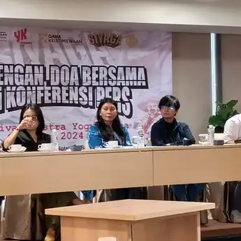 Tumpengan Dan Doa Bersama Festival Sastra Yogyakarta 2024   