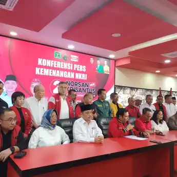 Pasangan NKRI Umumkan Kemenangan 52 Persen Suara