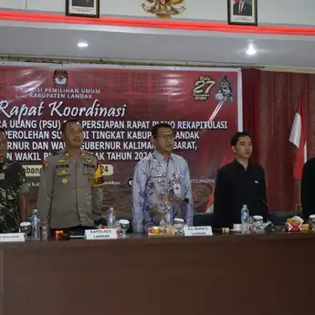 Pj. Bupati Landak Gutmen Berharap Pemungutan Suara Ulang di TPS 02 Amboyo Selatan Lancar