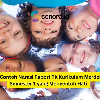 50 Contoh Narasi Raport TK Kurikulum Merdeka Semester 1 yang Menyentuh Hati