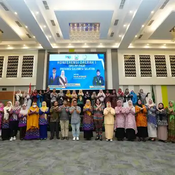 Konferda I DPD PP PAUD Sulsel Resmi Ditutup, Ninuk Zudan Hadiahi Guru Berprestasi Magang di Pulau Jawa