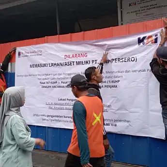 Lagi, Daop 2 Bandung Tertibkan & Amankan Aset Milik PT. KAI