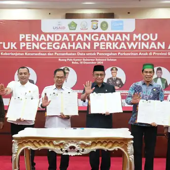 Sulsel Kolaborasi dengan Berbagai Pihak untuk Cegah Perkawinan Anak