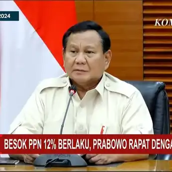 PPN 12% Resmi Diterapkan, Prabowo Tegaskan Hanya Untuk Barang dan Jasa Mewah