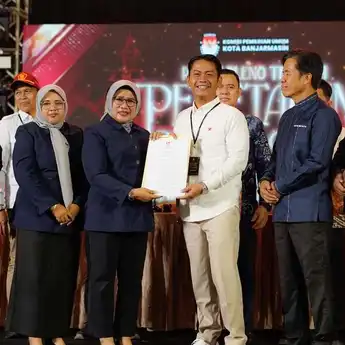 Yamin-Ananda Ditetapkan sebagai Wali Kota & Wakil Wali Kota Banjarmasin Terpilih