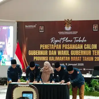 KPU Kalbar Tetapkan Paslon Ria Norsan dan  Krisantus Kurniawan Sebagai Gubernur dan Wakil Gubernur Terpilih