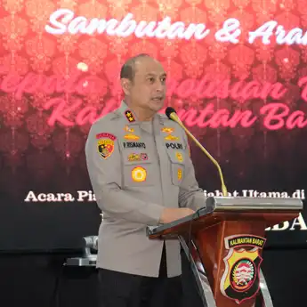 Upacara Serah Terima Empat Pejabat Utama Polda Kalbar