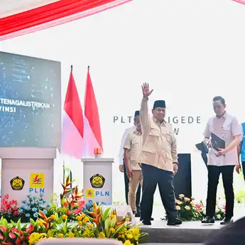 PLTA Jatigede Diresmikan, Presiden Prabowo Sebut Ini Bagian dari Proyek Energi Besar Dunia   