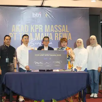 Bank BTN dan PT Tiga Maha Rewa Komitmen Siap Bangun 1000 Rumah