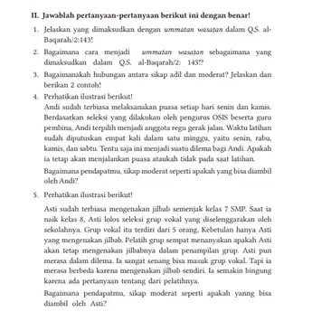 Kunci Jawaban PAI Kelas 8 Halaman 162 Kurikulum Merdeka Nomor 1 - 5