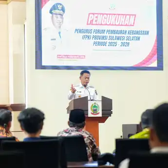 Prof Fadjry Djufry Kukuhkan Pengurus FPK Sulsel Periode 2025-2028
