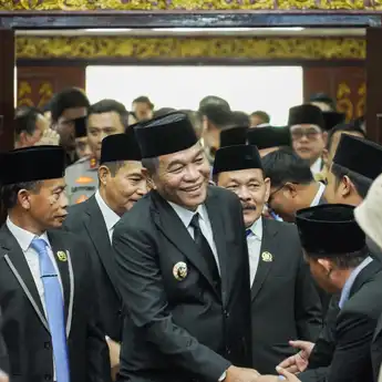 Bupati Muba H M Toha Sampaikan Pidato Perdana di Rapat Paripurna DPRD