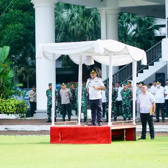 Pimpin Apel Perdana, Gubernur Yulius Ajak ASN Bersama-sama Bekerja Untuk Sulut Maju Sejahtera dan Berkelanjutan