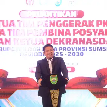 Feby Deru Lantik 16 Ketua TP PKK, Tim Pembina Posyandu, dan Ketua Dekranasda Kabupaten/Kota di Sumsel