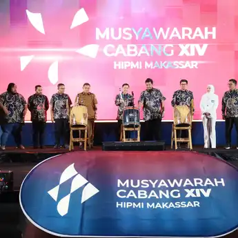 Wali Kota Makassar Munafri Arifuddin Resmi Buka Muscab XIV HIPMI Makassar