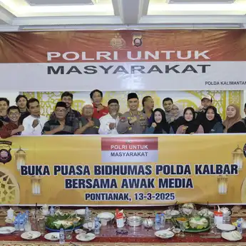 Polda Kalbar Gelar Buka Puasa Bersama Awak Media di Kalbar