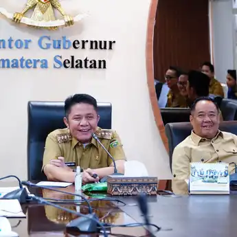 Bupati PALI Asgianto Berguru ke Herman Deru dalam Membangun Kabupaten Pemekaran