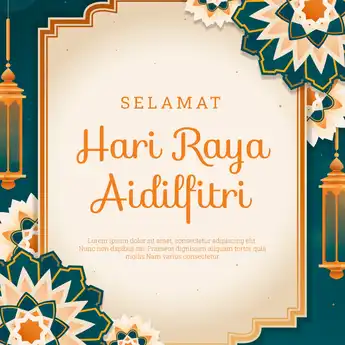40 Poster Hari Raya Idul Fitri 2025, Desain Islami dan Menarik