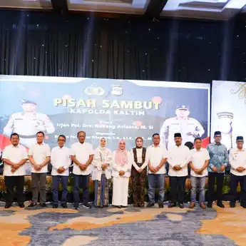 Bupati PPU Mudyat Noor Hadiri Pisah Sambut Kapolda Kaltim
