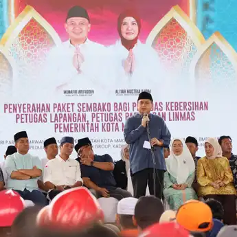 Pemkot Makassar Salurkan 7.640 Paket Sembako untuk Petugas Lapangan