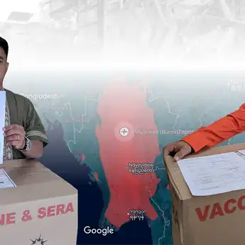 Sebelum Terbang ke Myanmar, Ratusan Personel Gabungan Divaksin Tetanus   