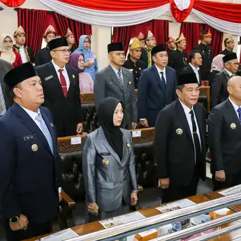 Bupati Muba H M Toha Hadiri Paripurna HUT Kabupaten Banyuasin ke-23 Tahun