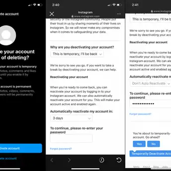 Cara Menonaktifkan dan Mengaktifkan Kembali Akun Instagram Sementara