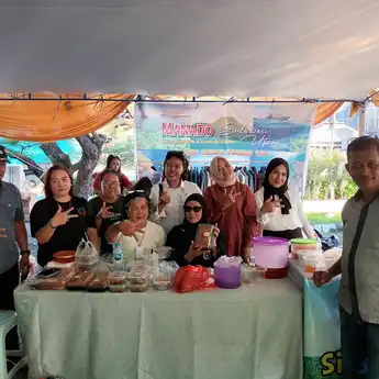 DPW Kerukunan Keluarga Kawanua Ramaikan Expo UMKM Yang Digelar PT WGS 