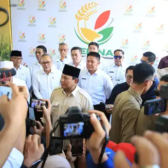 Presiden Prabowo Luncurkan Program GERINA dan Pimpin Tanam Padi Serentak Nasional, Gubernur Herman Deru: Ini Motivasi Besar Bagi Petani Sumsel  