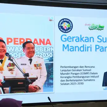 GSMP 2025: Pemprov Sumsel Siap Perluas Segmen Gerakan Mandiri Pangan ke Sekolah, Panti Sosial, dan Dasa Wisma