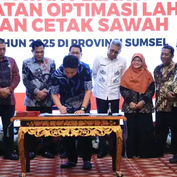 Gubernur Sumsel Herman Deru Percepat Program Opla dan Cetak Sawah Baru Dukung Swasembada Pangan Nasional