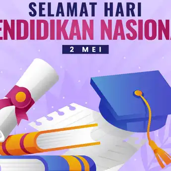 40 Poster Hari Pendidikan Nasional Kartun untuk Anak SD yang Menarik