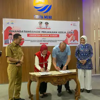 Gandeng Tirta Musi, PMI Palembang Galakkan Donor Darah Massal untuk Atasi Krisis Stok