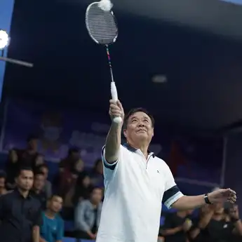 Wagub Sumsel Resmikan QRIS Sriwijaya Badminton Cup 2025