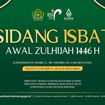 Sidang Isbat Idul Adha 2025 Digelar Hari ini, Catat Link Streamingnya!