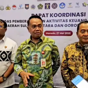 OJK Sulutgomalut Gelar Rakor Satgas Pasti Daerah Sulut dan Gorontalo 2025