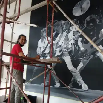 Sosok Yudi, Perupa Mural Yang Sudah Tekuni Seni Sejak SD