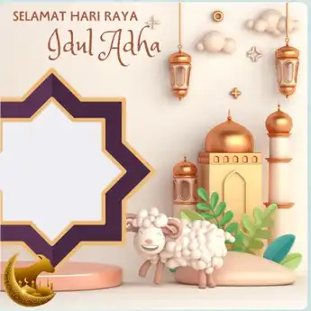 30 Twibbon Idul Adha 2025/1446H Terbaru dan Gratis, Posting di Sosmed
