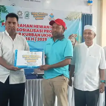 Tebar Kurban Ukhuwah, Disalurkan di Lingkungan Sekolah Hingga Palestina