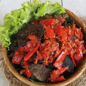 Resep Paru Sapi Goreng Balado yang Empuk, Garing, serta Pedas
