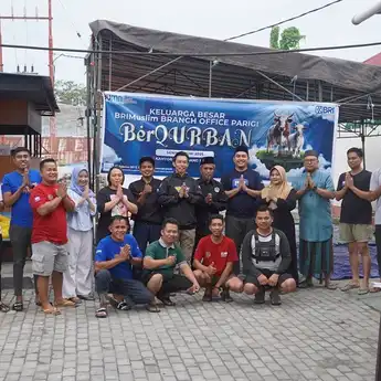 Momen Idul Adha 1446 H, Pekerja BRI Muslim Cabang Parigi Berbagi Berkah ke Masyarakat dan Panti Asuhan