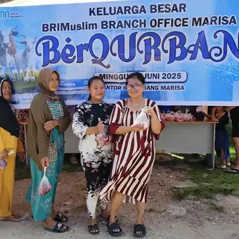 Momen Idul Adha 1446 H, BRI BO Marisa Salurkan Bantuan 3 Ekor Sapi ke Masyarakat yang Membutuhkan
