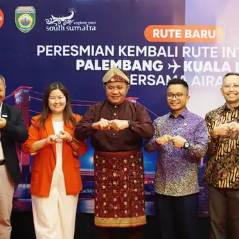 Bandara Internasional SMB II Resmi Dibuka Kembali, Rute Palembang–Kuala Lumpur Kembali Aktif