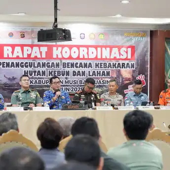 Pemkab Muba Gelar Rapat Koordinasi Penanganan Karhutbunlah 2025, Bupati Tekankan Kesiapsiagaan Perusahaan