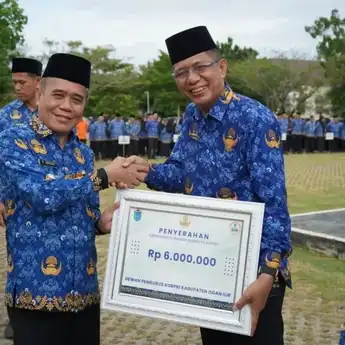 Wabup Ardani Pimpin Apel Gabungan Pemkab Ogan Ilir, Dorong Sinergi Perangkat Daerah untuk Pelayanan Optimal
