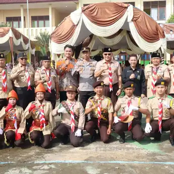 Kwarcab Pramuka Muba Gelar Upacara Peringati Hari Bapak Pramuka Indonesia ke-113