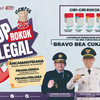 Gempur Rokok Ilegal! Kota Batu dan Bea Cukai Malang Ajak Warga Berantas Peredaran Rokok Tanpa Cukai